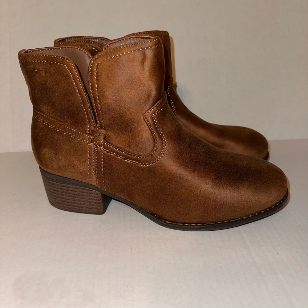True Craft Java Booties Brown Suede Winter Boots … - image 2